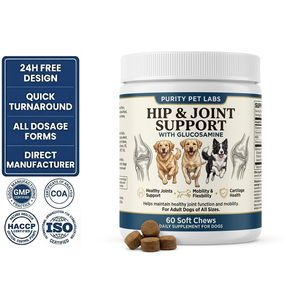 Compléments à mâcher doux pour le soutien des articulations de la hanche avec <span class=keywords><strong>glucosamine</strong></span> pour le cartilage des chiens de grande race et seniors GMP ISO COA - Product Image 1