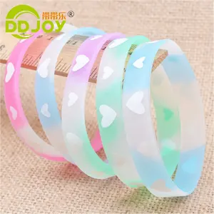 Custom Logo Rubber Bracelet Eco-Friendly Embossed Silicone Wristband For Events And Party Festivals Packaged In Bag