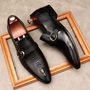 Chaussures en cuir pour hommes de luxe, personnalisables, nouvelle collection 2026, best-seller, style Niuli britannique, décontractées et habillées, à semelle épaisse - Product Image 2