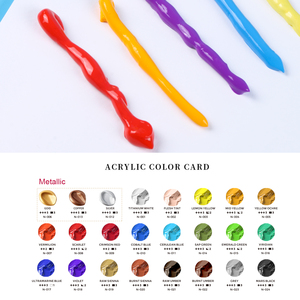 Set <span class=keywords><strong>di</strong></span> colori acrilici Giorgione Professional da 24 colori per <span class=keywords><strong>disegno</strong></span> fai-da-te, flaconi in <span class=keywords><strong>plastica</strong></span> da 60 ml con pennelli gratuiti per pittura a olio su tela - Product Image 6