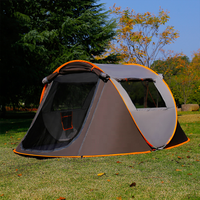 Tente de camping pliable, légère, écologique, pour 3-4 personnes, ouverture automatique rapide, protection solaire, été, une chambre.
