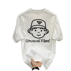 เสื้อยืดแขนสั้นผู้ชาย ผ้าฝ้าย 100% ทรงลำลอง สีพื้น น้ำหนัก 180 กรัม รุ่นอเนกประสงค์ แบรนด์ดัง แนวสตรีทอเมริกัน สไตล์หลวมๆ  คอลเลคชั่นใหม่ประจำฤดูร้อนปี 2025 - Product Image 1