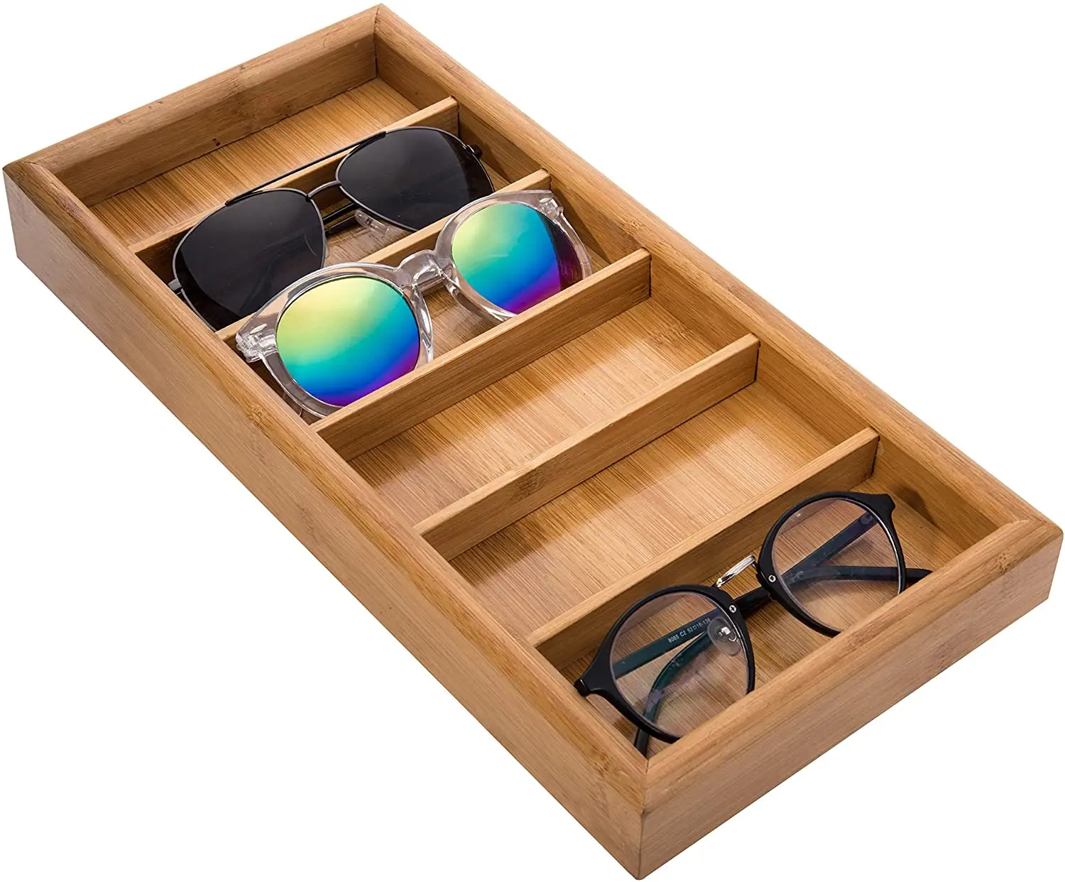 Multifunctionele Populaire Houten Zonnebril Storage Case Eyewear Display Lade Voor Thuis Organisator