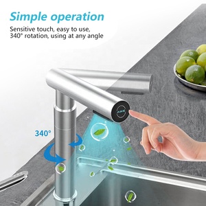 AK7172 Moderno Rubinetto da Cucina in Acciaio Inox 304 a Rapida Asciugatura, Rotante con Controllo Touch Intelligente per Asciugare Ogni Tipo di Oggetto - Product Image 3