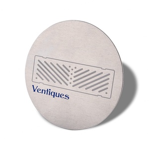 ที่รองแก้วโลหะทรงกลมสีเงินพิมพ์ลายซิลค์สกรีนสีเงิน - Product Image 6