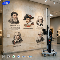 Imprimante mobile UV double usage : technologie d'impression jet d'encre verticale pour une publicité fluide sur sol et mur