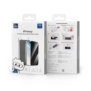 ฟิล์มกระจกนิรภัย <span class=keywords><strong>WiWU</strong></span> ติดตั้งง่าย ป้องกันฝุ่น ป้องกันการสอดแนม สำหรับ iPhone 16  พร้อมชุดติดตั้งรวดเร็ว - Product Image 4