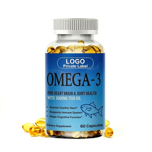 Capsules d'huile de poisson oméga 3 triple concentration OEM, source huile de poisson sauvage d'Alaska, compléments alimentaires favorisant la fonction cognitive - Product Image 1