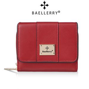 กระเป๋าสตางค์สั้นผู้หญิง Baellerry ขนาดเล็ก 5 นิ้ว หนัง PU กระเป๋าใส่เหรียญ สีพื้น ช่องใส่บัตรหลายช่อง ใช้ได้ทุกวัน - Product Image 5