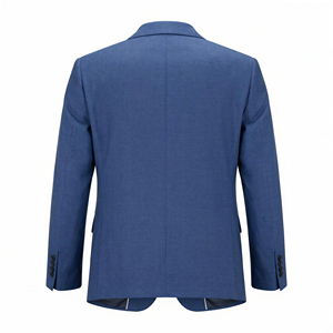 Traje de Negocios para Hombre, Corte Slim, Transpirable, Resistente al Viento, Antiarrugas, de Poliéster, Viscosa y Elastano - Product Image 5