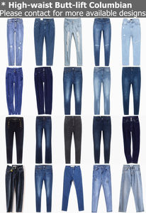 סיטונאי מכנסיים כחולים חדשים באיכות אירופאית ואמריקאית, ג'ינס זול לנשים, ג'ינס גדול - Product Image 5