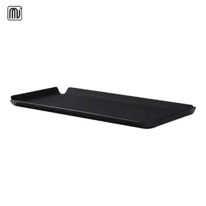 Hot Sale Decorative Jewelry Storage Luxury Leather Metal Table Tray Leather Home Decoration