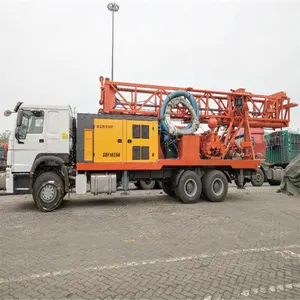 拖车安装钻锤钻机jdl-5钻机600米卡车水井钻机