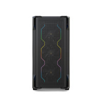 Boîtier PC de jeu en métal Galax Mid Tower MicroATX avec panneau latéral en verre trempé, support pour radiateur 360 mm et port Type-C