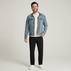 Branded New Design <b>Cheap</b> Wholesale Latest Hot Selling Fancy Denim Men Cotton Make Jeans <b>Jacket</b> Male Jeans <b>Winter</b> <b>Jacket</b> for Boys - Product Image 1