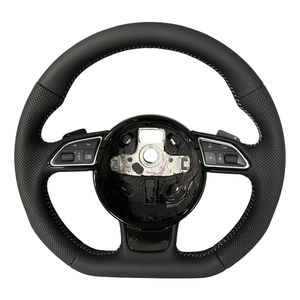 <span class=keywords><strong>Volante</strong></span> de cuero para <span class=keywords><strong>Audi</strong></span> S3 8P S4 B8 S5 S6 S7 S8 A3 8V A3 8P <span class=keywords><strong>A4</strong></span> B8 A5 B8 A6 C7 A7 C7 A8 D4 Q3 Q5 Q7 <span class=keywords><strong>Volante</strong></span> de coche - Product Image 2