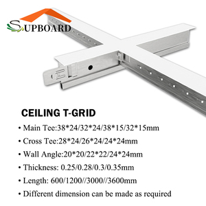 แถบ <span class=keywords><strong>T</strong></span>/กริดสำหรับเพดานเส้นสีดำ/ร่องสีดำ - Product Image 4
