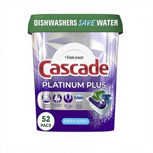 แคสเคด แพลตตินัม พลัส ผงซักฟอกแบบเม็ดสำหรับเสื้อผ้าชนิดใช้แล้วทิ้ง กลิ่นเฟรช 52 เม็ด - Product Image 1