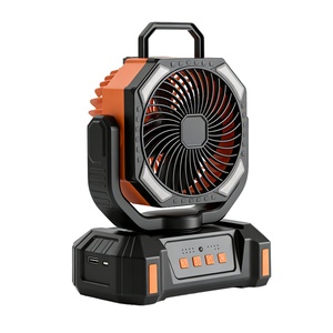 Ventilateur solaire haute efficacité 20000mAh rechargeable USB avec batterie externe LED portable, télécommande, pour extérieur et voiture, ventilateur de camping - Product Image 6
