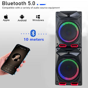 Enceinte portable pour fêtes à domicile avec éclairage <span class=keywords><strong>LED</strong></span> RGB 2.0, double haut-parleur de 8 pouces - Product Image 3