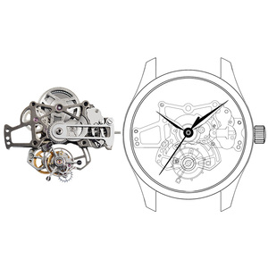 Montres squelette tourbillon YINBEI, mouvements automatiques, pièces OEM personnalisées, mouvements de montre mécaniques <span class=keywords><strong>à</strong></span> <span class=keywords><strong>remontage</strong></span> manuel, luxe unique - Product Image 2