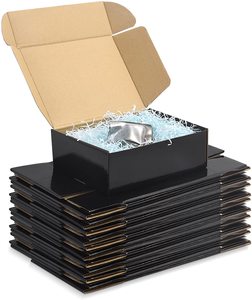 Boîte postale élégante en papier ondulé en relief avec logo personnalisé et emballage de cadeau d'expédition pour le commerce électronique-imprimé simple recto verso - Product Image 3