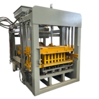 Machine à fabriquer des blocs hydrauliques automatiques PLC QT4-15, réduit le travail manuel, fabrique des blocs de mur, des pavés paysagers, des briques