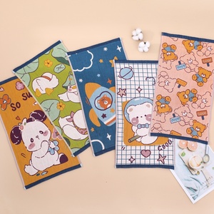 Gauze Children's Towel Jacquard Printed Cartoon Bear/Astronaut/Panda <strong>Face</strong> <strong>Washing</strong> Hand Towel Baby Household Small Hanging - Product Image 1