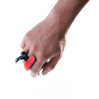 Bicaster tir à l'arc véritable peau de vache doigt onglet doigt garde Protection main droite pour débutant et enfants tir à l'arc accessoire