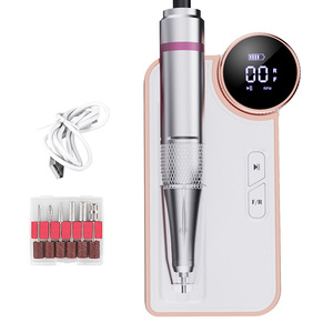 Polisseuse à <span class=keywords><strong>ongles</strong></span> portable haute vitesse 35000 tr/min - Machine professionnelle avec fiches USB/US/UK, limes à carbure robustes pour <span class=keywords><strong>manucure</strong></span> - Product Image 3