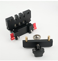 Kit de gabarit de perçage auto-centrant en alliage d'aluminium pour perceuse, gabarit de perçage à largeur réglable, trous droits, accessoire d'outil électrique DIY pour