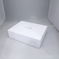 Caja de Regalo de Lujo con Logotipo de Marca, Tapa Superior de Cartón Rígido y Lámina de Oro para Empaque de Ropa de Lujo