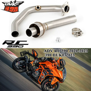 Escape para modificación de motocicleta para KTM 250 <span class=keywords><strong>390</strong></span> ADV RC <span class=keywords><strong>390</strong></span> 2020-<span class=keywords><strong>2023</strong></span> <span class=keywords><strong>390</strong></span> <span class=keywords><strong>DUKE</strong></span> <span class=keywords><strong>2023</strong></span> silenciador de escape de motocicleta tubo medio - Product Image 1