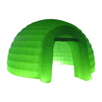Tente gonflable portative de camping de dôme d'événements commerciaux tente gonflable extérieure de dôme d'igloo d'éclairage de 3/4m