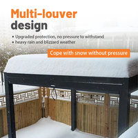 Pérgola Retráctil Motorizada de Aluminio de Alta Resistencia Ikesteel Tipo-175, con Techo de Láminas, Ecológica, con Recubrimiento en Polvo, Impermeable