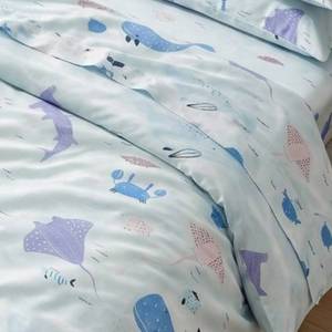 Drap-housse Pinedream en Lyocell 40S, motif poisson de dessin animé, doux pour la peau, 215TC, respirant, pour enfants - Product Image 3