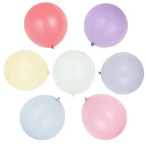 18英寸生日快乐派对气球马卡龙浅铬乳胶气球婚礼礼品派对气球装饰用品