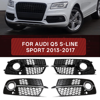Grille de protection de phare antibrouillard de haute qualité avec garniture en nid d'abeille pour Audi Q5 S-line 2009 2010 2011 2012 2013 2014 2015 2016 2017