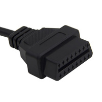 Câble de lecture de codes OBD1 vers OBD2 mâle-femelle 16 broches pour voitures Mazda anciennes 12-24V, garantie 1 an, vente en gros