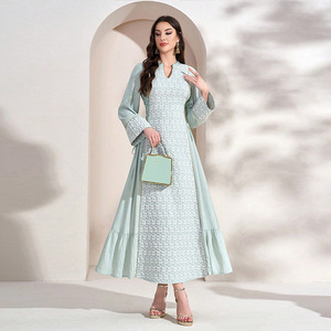 Order Online Green Maxi Dress With Sleeves 2k+ | Alibaba.com