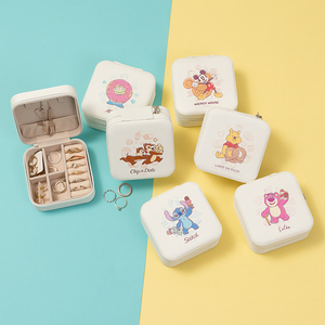Nouvelle boîte de rangement à fermeture éclair imprimée personnalisée pour bijoux boucle d'oreille et bague pour l'emballage - Product Image 4