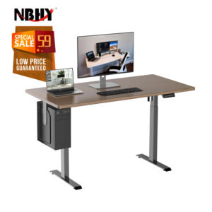 Cadre de bureau électrique assis-debout au design moderne, réglable en hauteur, en vente - Product Image 1
