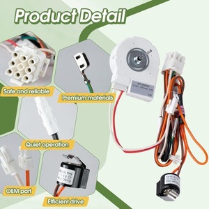มอเตอร์พัดลม W11334745 DC12V ระเหยสำหรับตู้เย็นอะไหล่ทดแทนสำหรับการซ่อมแซม - Product Image 3