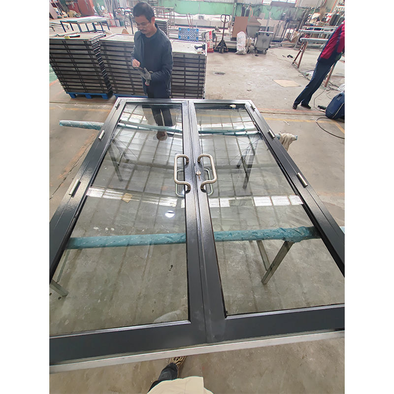 interior glass door metal black