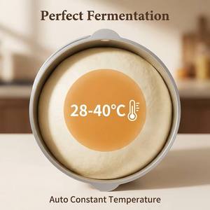 Mélangeur à pâte <span class=keywords><strong>professionnel</strong></span> 7L avec balance intégrée et fonction de fermentation 28-40°C, moteur en cuivre CC 200W, <span class=keywords><strong>pétrin</strong></span> électrique pour boulangerie - Product Image 3