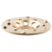 PANGU Meule à tronçonner conique à 12 segments, abrasif fin PCD, dureté H, 125 mm (5 pouces), pour le décapage de revêtements époxy épais et le béton