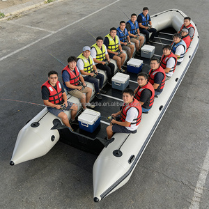 Bateau pneumatique sur mesure de 9 m, grand modèle, <span class=keywords><strong>en</strong></span> PVC/Hypalon, 40-50 places, avec moteur hors-bord, pour le transport de marchandises et la pêche - Product Image 1