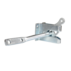 Khóa cửa tự động bằng thép mạ kẽm, chắc chắn, dễ lắp đặt, 4 inch, dùng cho cửa gỗ nông trại - Product Image 3