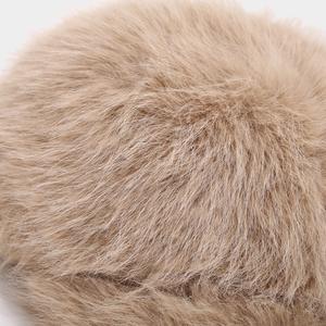 الشتاء بلون صلب تقليد فرو الثعلب الدافئ سميك للنساء أزياء أفخم - Product Image 6