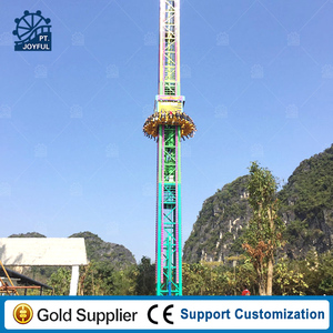 Tours de chute certifiées CE pour les attractions de parcs d'attractions passionnantes pour les enfants en plein air adaptées à l'acier métallique en fibre de verre durable - Product Image 6